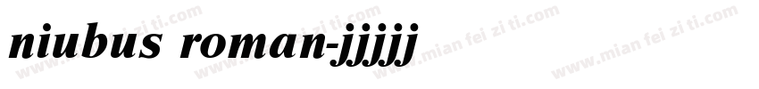 niubus roman字体转换